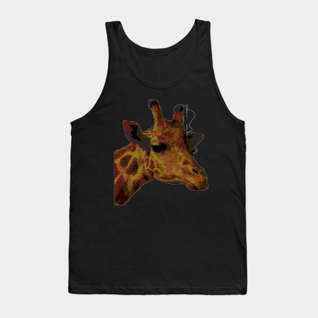 Cross Stitch Giraffe Tank Top by The Craft ACE